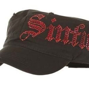 brand new Sinful adjustable black trucker hat